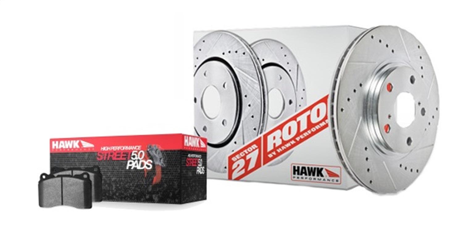 Hawk Sector 27 Brake Kits (2005-2010 9-3 2.0T, 9-3 Linear) - HK4805.478B