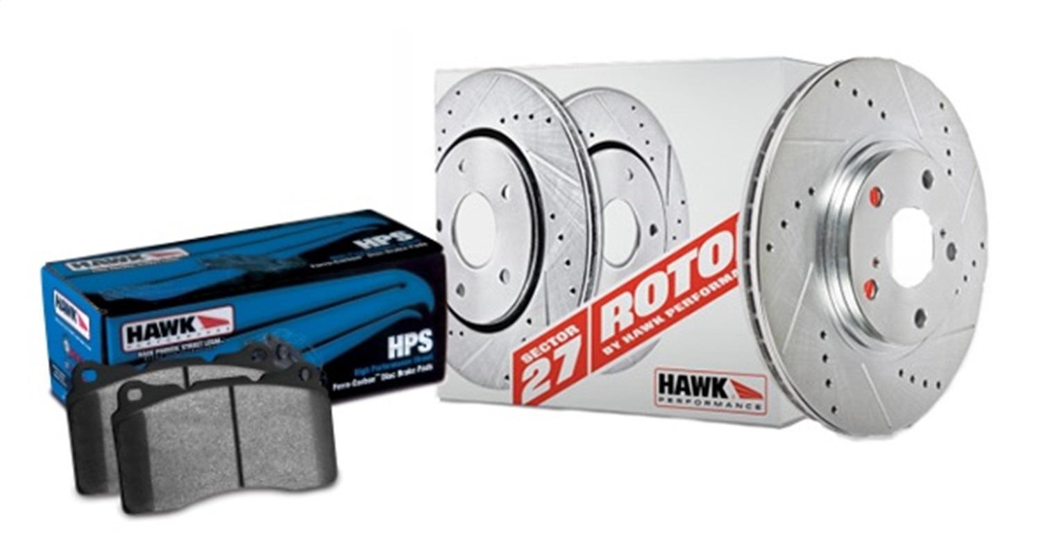 Hawk Sector 27 Brake Kits (2001-2003 Prius) - HK5261.493F