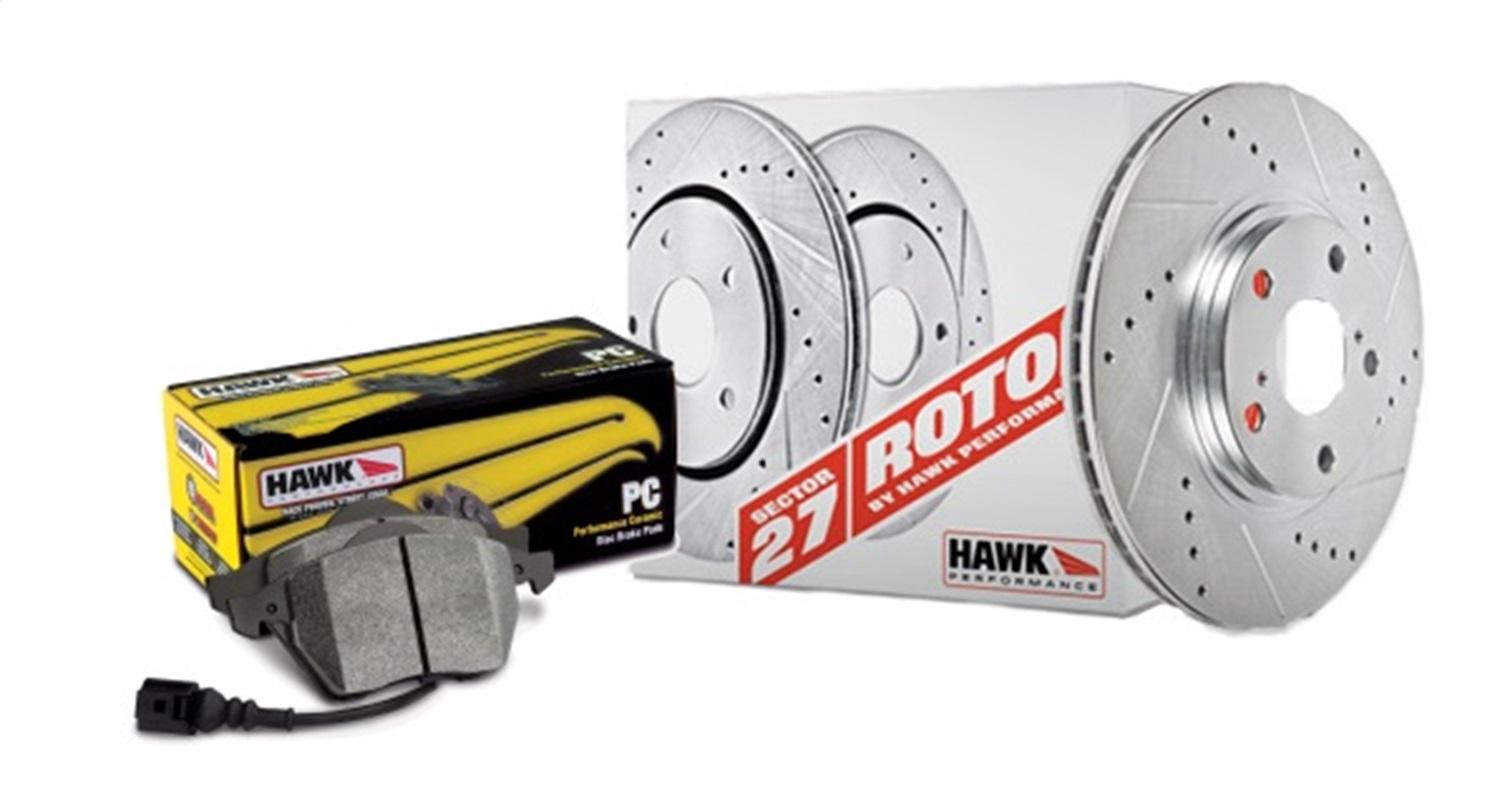 Hawk Sector 27 Brake Kits (2008-2013 Mitsubishi Lancer) - HK4985.453Z