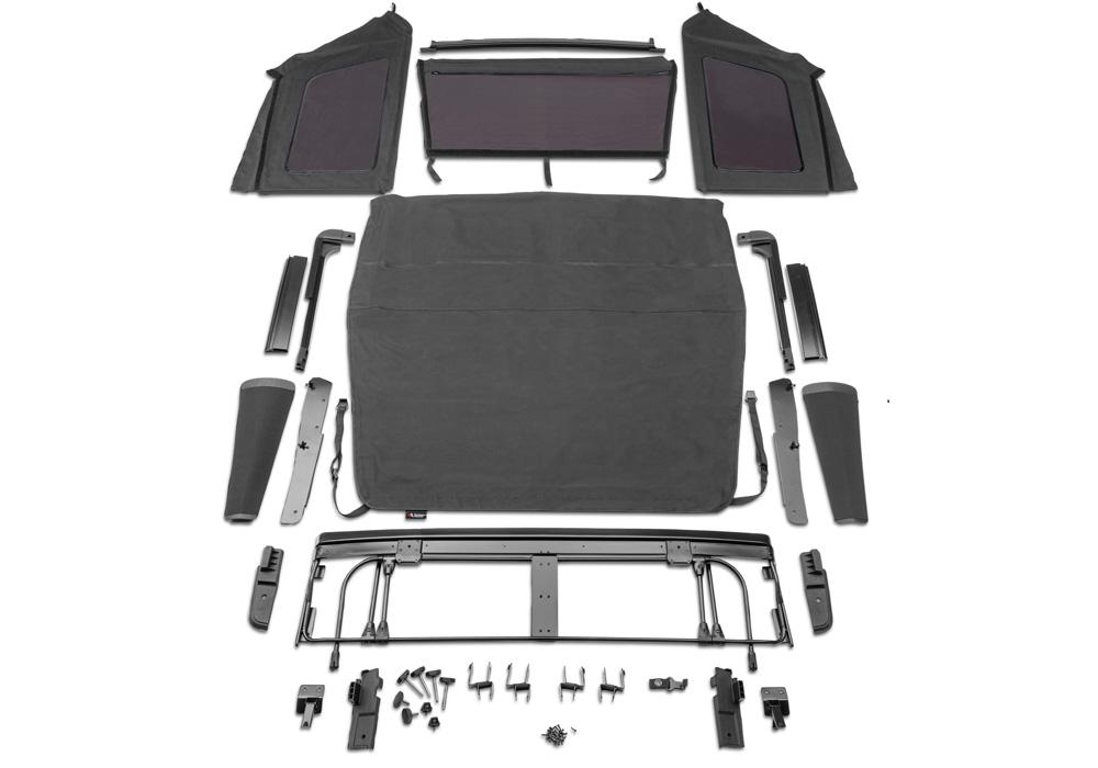 Rampage Trailview Fastback With Fold-Back Sunroof (2018-2022 Wrangler Rubicon, Wrangler Sport, Wrangler Sport S) - 139335