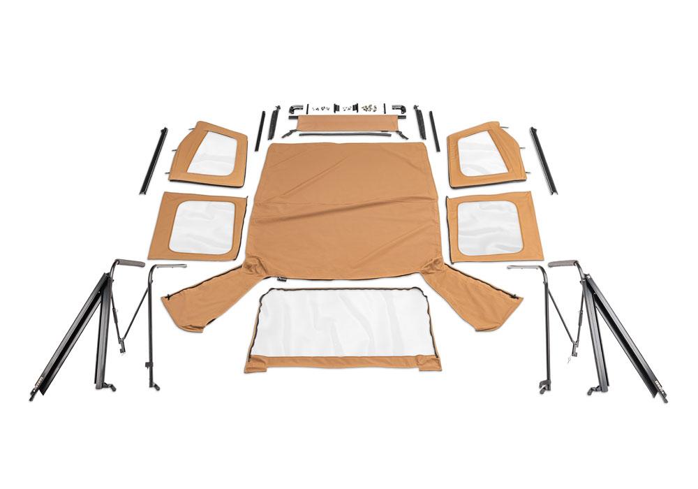Rampage Complete Top Frame &Amp; Hardware For Soft Upper Doors (1976-1995 Wrangler, CJ7) - 68117