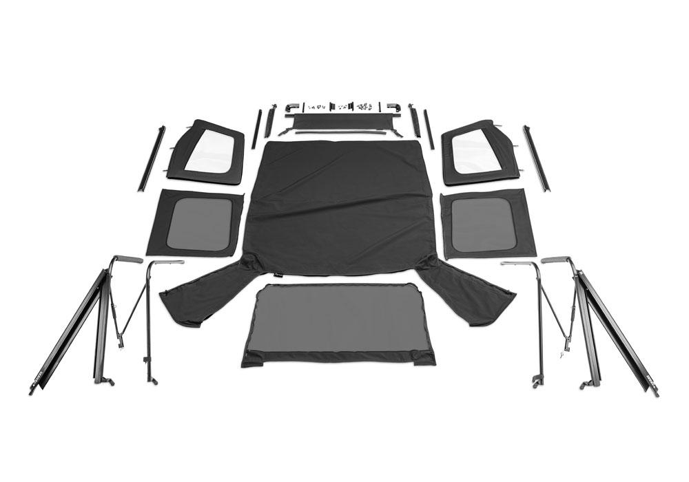 Rampage Complete Top Frame &Amp; Hardware For Soft Upper Doors (1987-1995 Wrangler) - 68215
