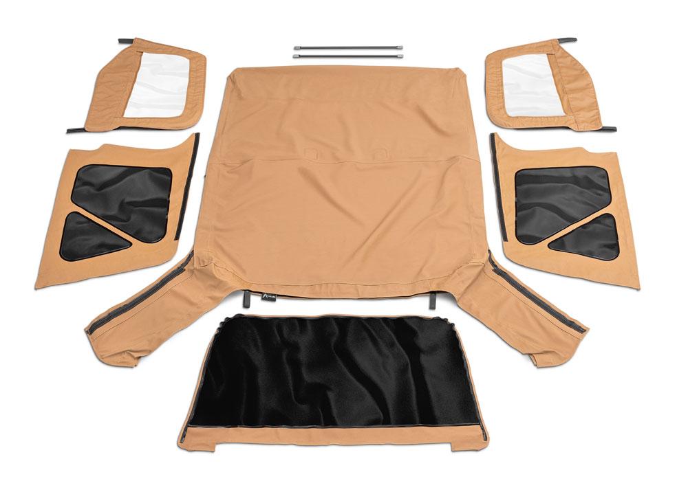 Rampage Oem Replacement For Soft Upper Doors (1997-2006 Jeep Wrangler) - 912917