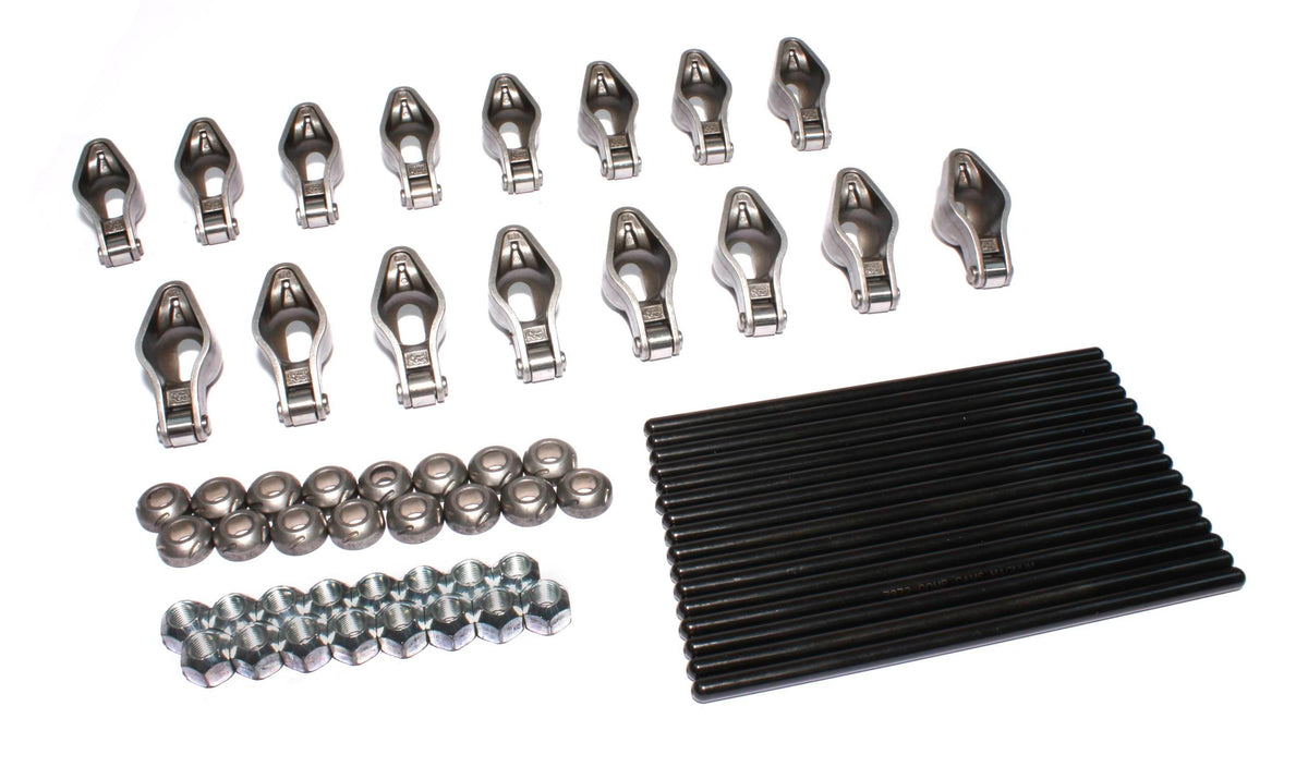 Comp Cams Magnum 1.6 Rocker Arm and Magnum Pushrod Kit for Ford 289-302 w/ Rail Rockers - RPM1431-16