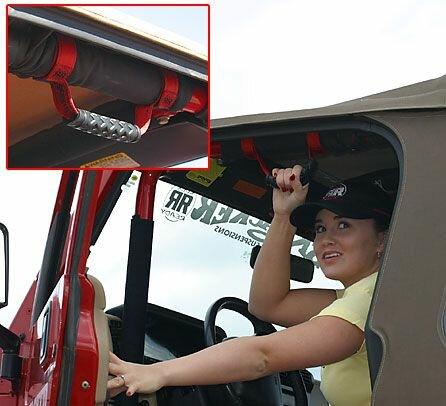 Skyjacker Rock Ready Roll Bar Grab Handle 3 Inch Roll Bar Black Pair - RRGH30-K