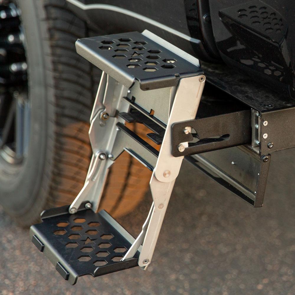 Rock Slide Engineering R-STEP 9 Inch Wide For 2016-2023 Toyota Tacoma Bed Step Attachment Brackets Behind Driver Rear Tire (2016-2023 Tacoma) - RS-971