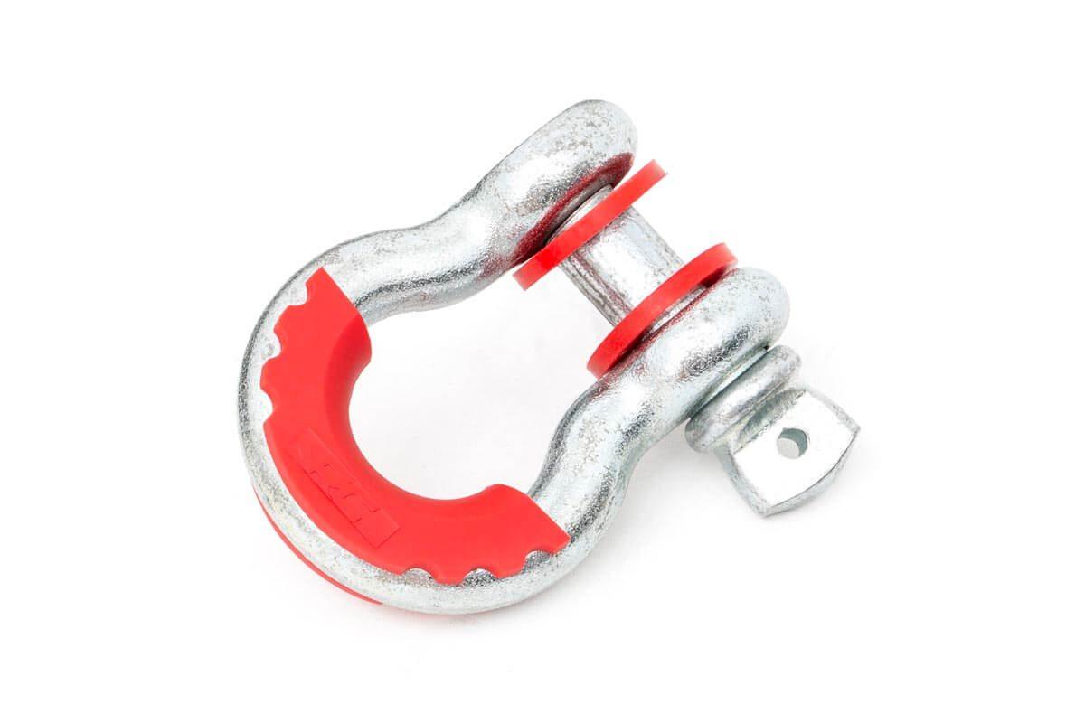 Rough Country D-Ring Isolators (Red, Pair) - RS102