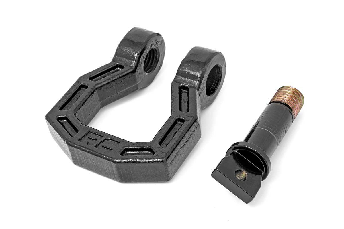 Rough Country Forged D-Ring Set (Black, Pair) - RS118