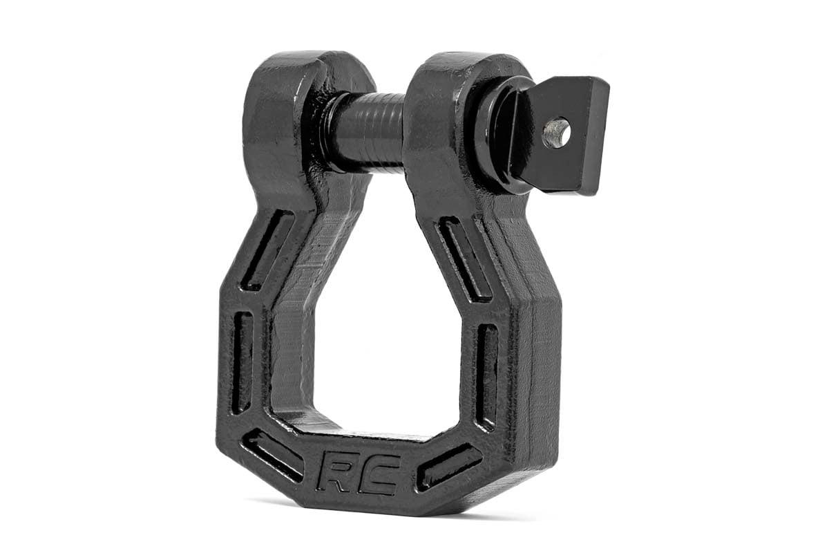 Rough Country Forged D-Ring Set (Black, Pair) - RS118