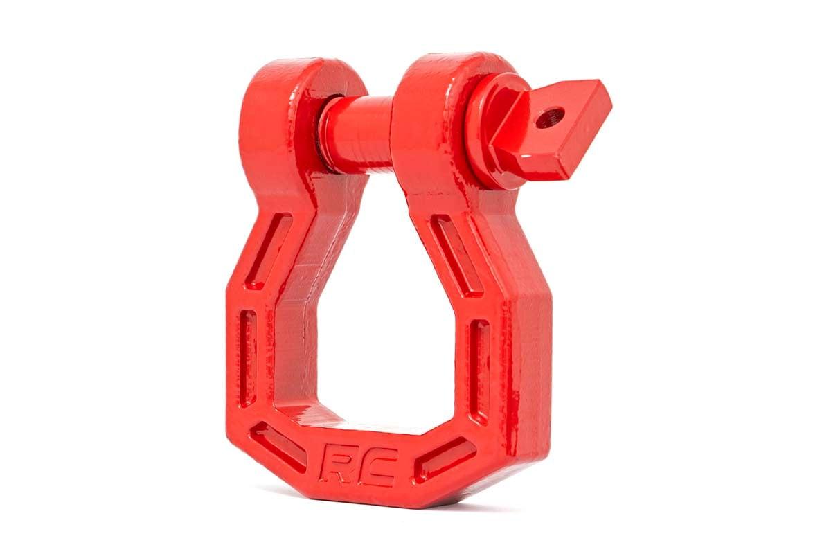 Rough Country Forged D-Ring Set (Red, Pair) - RS119