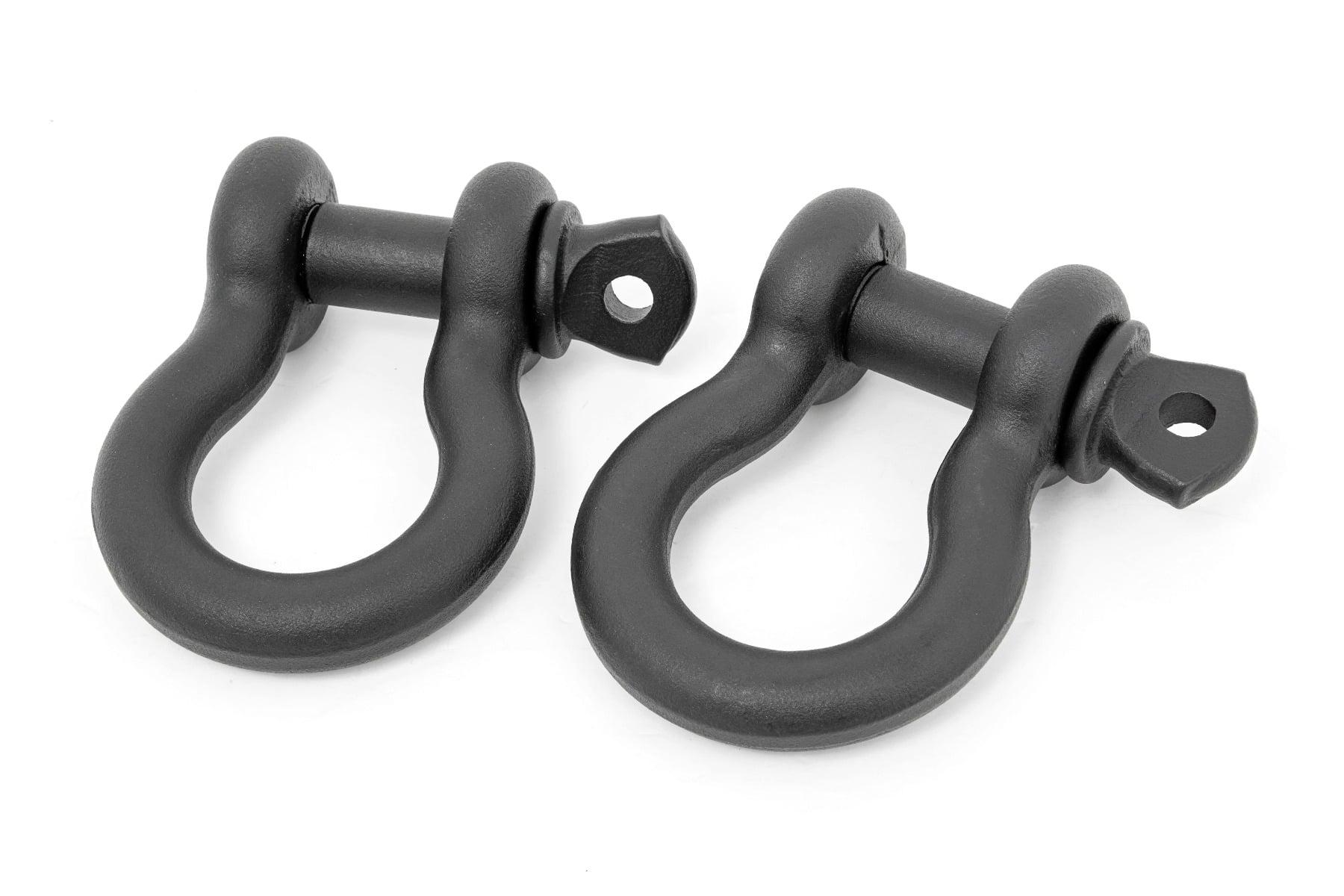 Rough Country D-Ring Set - Black - RS121