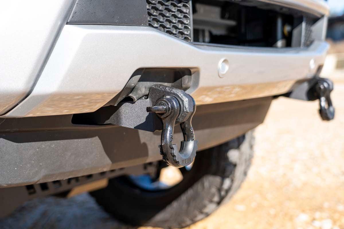 Rough Country Ford Tow Hook to Shackle Conversion Kit - Mounts Only (19-20 Ranger) - RS144