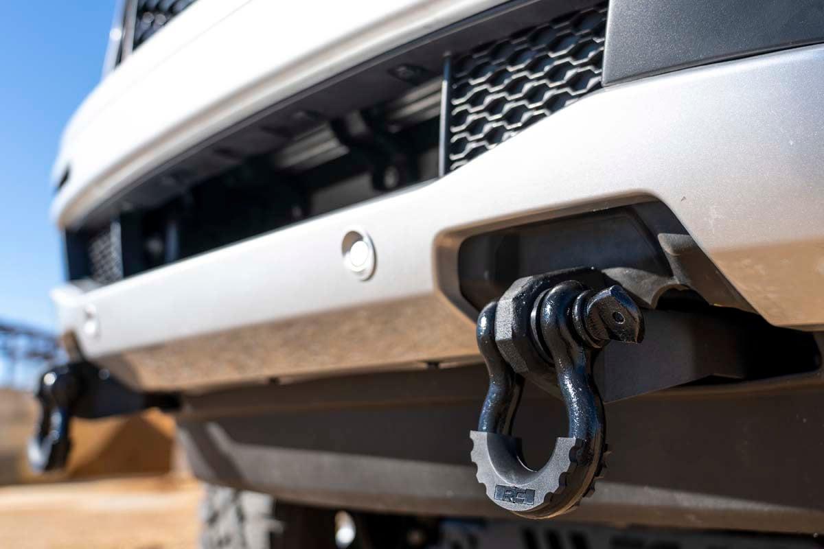 Rough Country Ford Tow Hook to Shackle Conversion Kit - Mounts Only (19-20 Ranger) - RS144