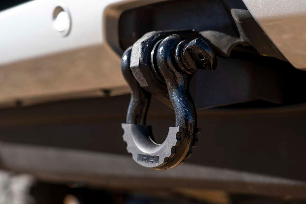Rough Country Ford Tow Hook to Shackle Conversion Kit - Mounts Only (19-20 Ranger) - RS144