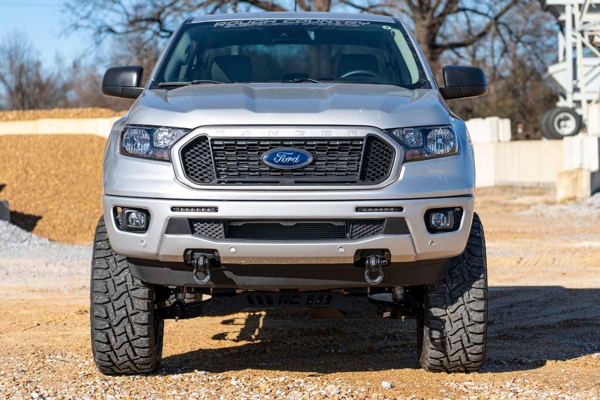 Rough Country Ford Tow Hook to Shackle Conversion Kit - Mounts Only (19-20 Ranger) - RS144