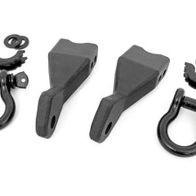 Rough Country Chevy Tow Hook to Shackle Conversion Kit w/ Standard D-Rings & Rubber Isolators (19-20 Silverado 1500) (2019-2020 Silverado 1500) - RS155