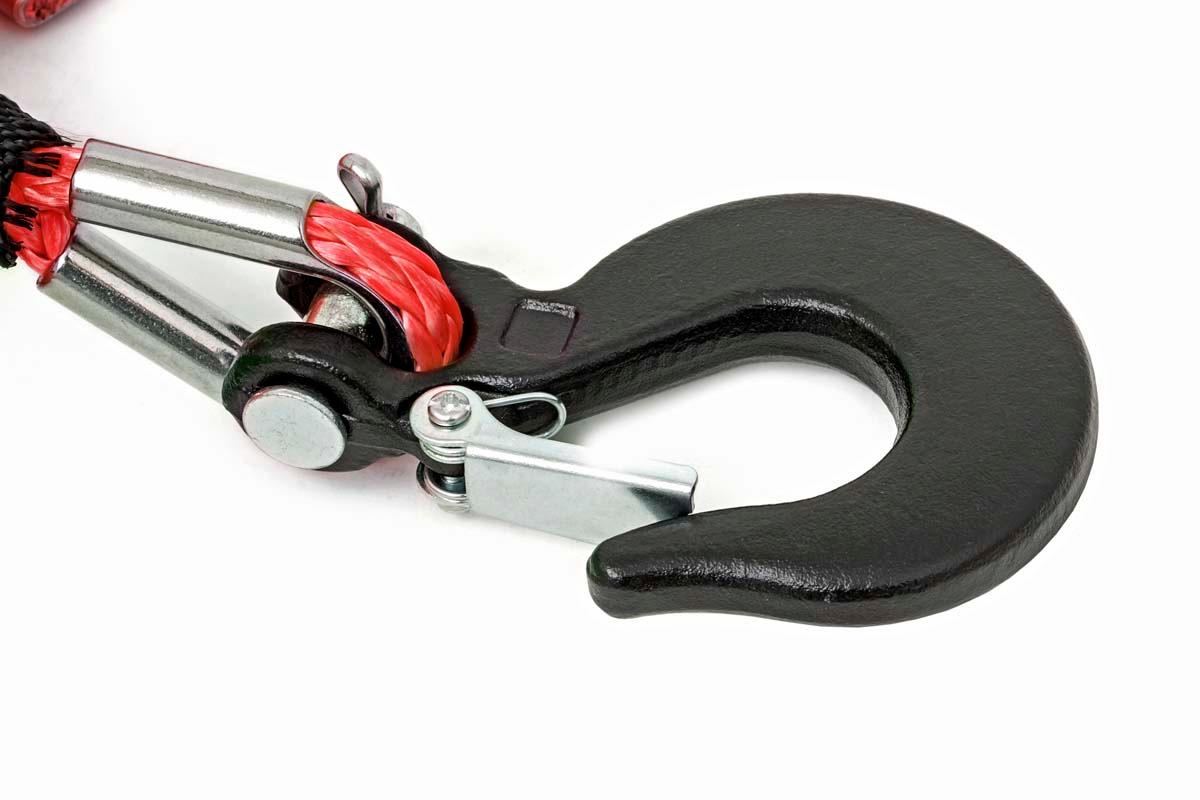 Rough Country Red 1/4in Synthetic Winch Rope; UTV, ATV - RS161
