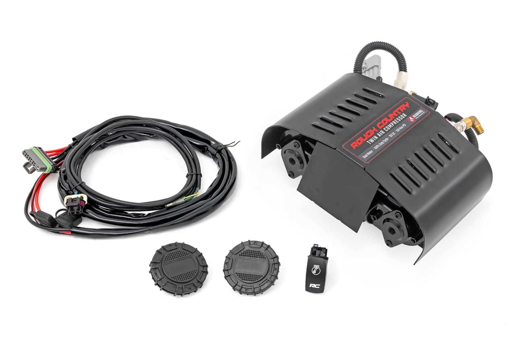 Rough Country Twin Motor Air Compressor Kit 12 Volt 6.16 CFM - RS205A