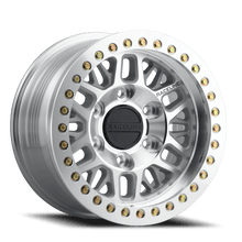 Raceline Wheels Aluminum Wheels 17x9 Ryno Cast Beadlock RT951M Machined Silver Machined Beadlock Ring -12 Offset 6 on 139.7 Bolt Pattern 106.1 Bore Raceline - RT951M-79060-12