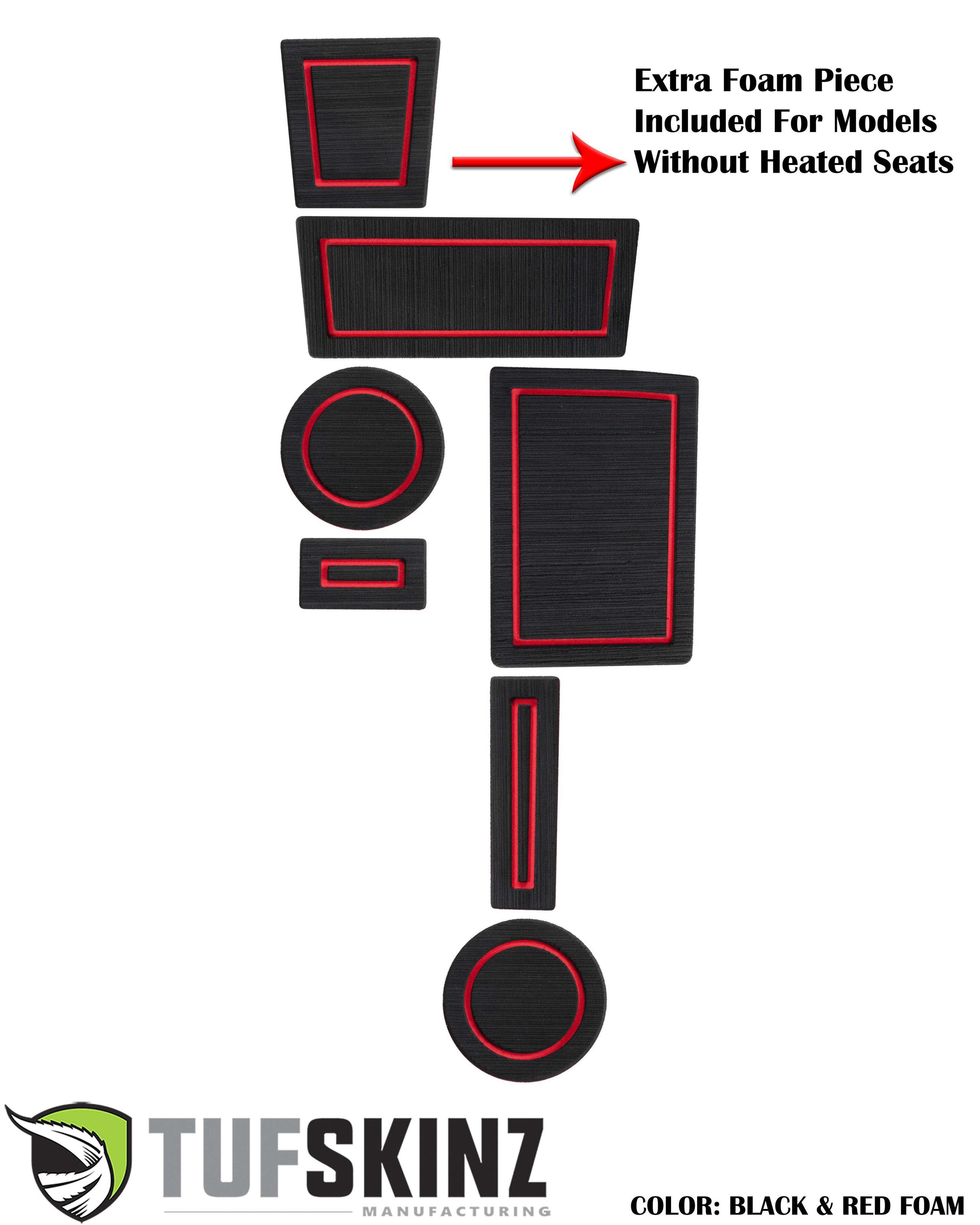 TUFSKINZ FOAM Cup Holder Inserts(2WD) Inserts (2010-2024 4Runner) - RUN001-FRD-X