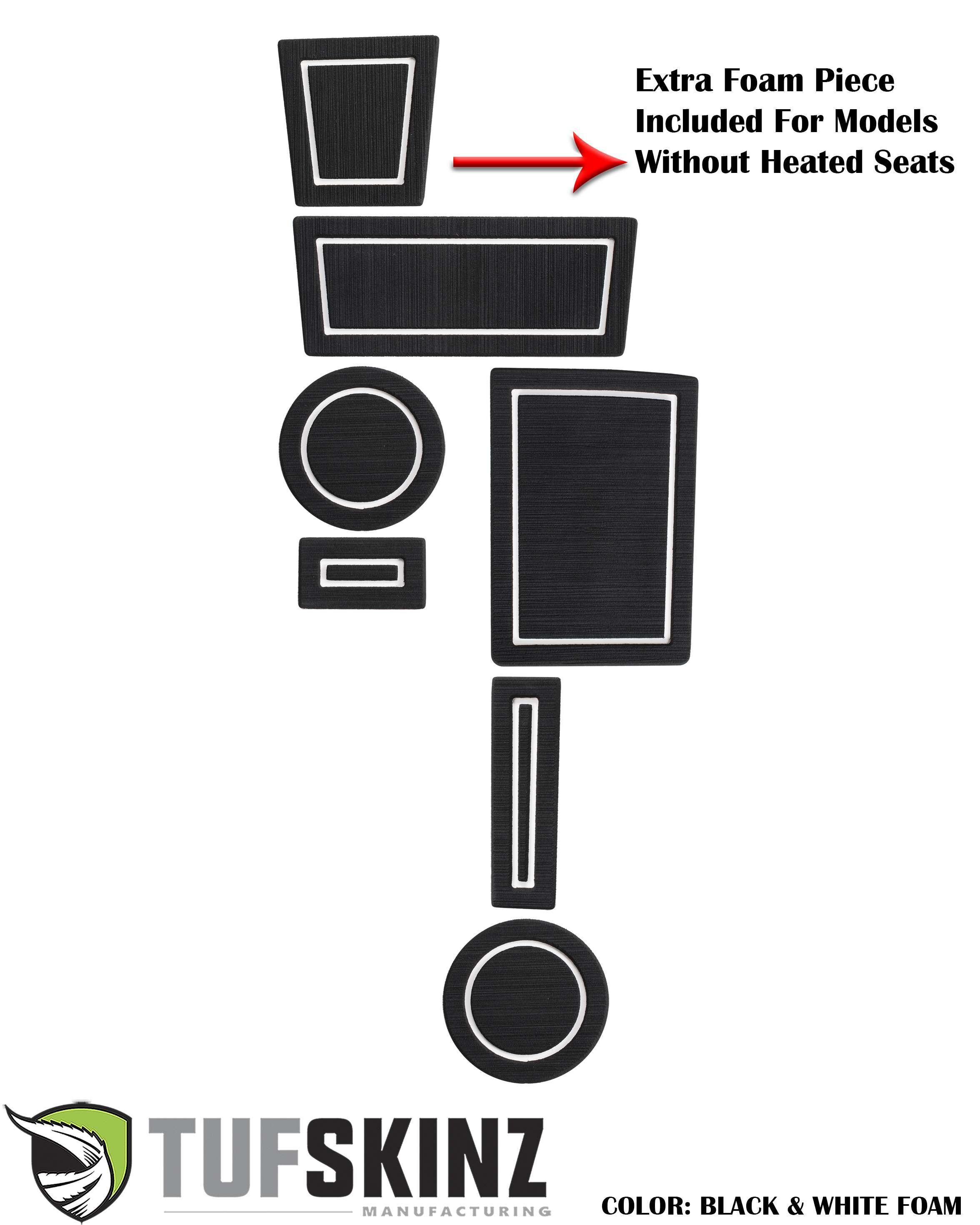 TUFSKINZ FOAM Cup Holder Inserts(2WD) Inserts (2010-2024 4Runner) - RUN001-FWE-X
