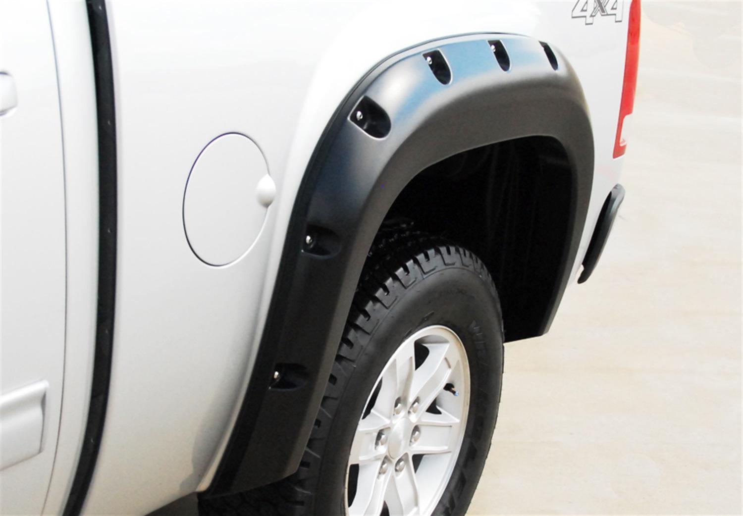 Lund Rivet Style Fender Flare Set - Rear, Textured, 2-Piece Set (2007-2013 GMC Sierra 1500) - RX109TB