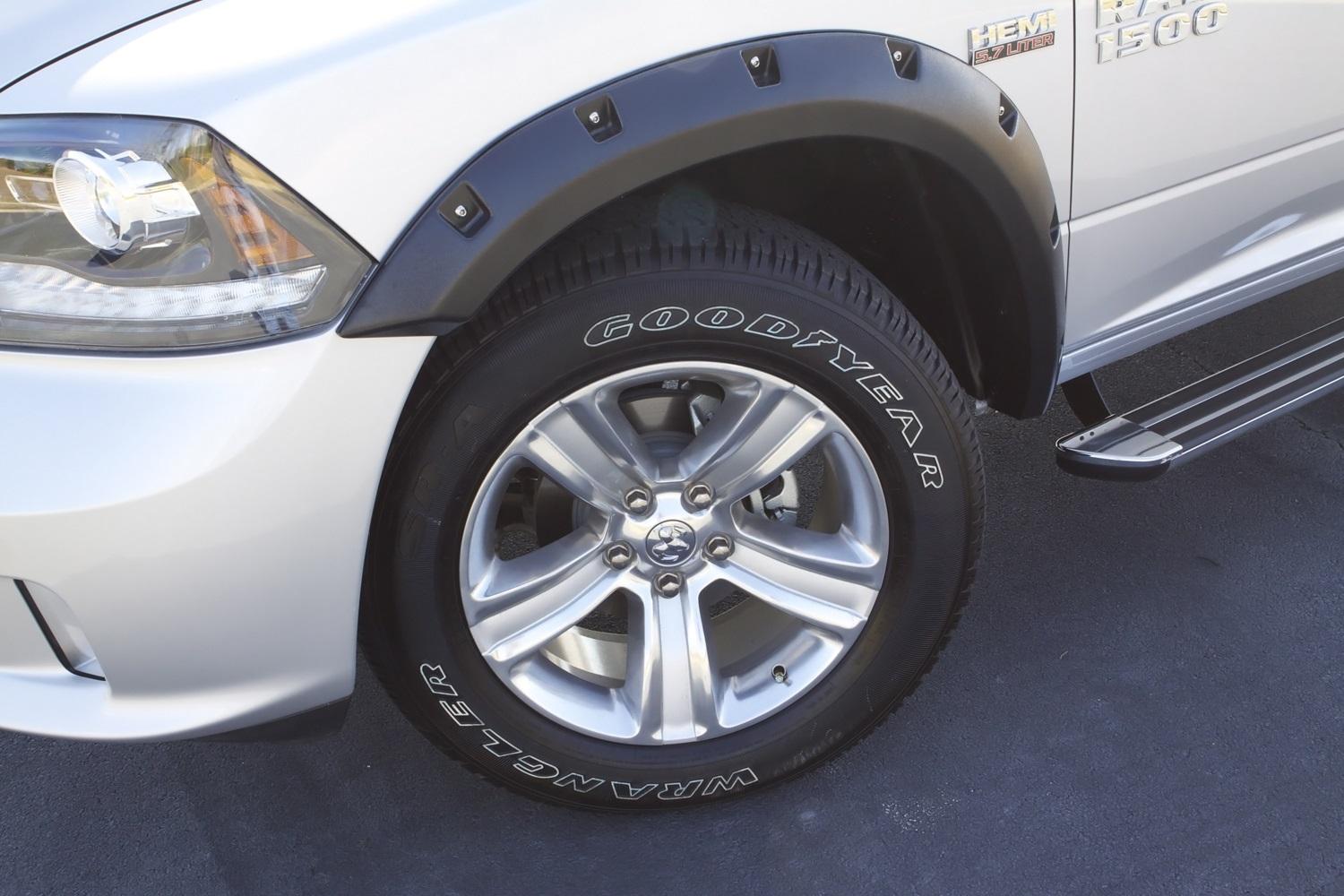 Lund Rivet Style Fender Flare Set - Front and Rear, Smooth, 4-Piece Set (2002-2009 Dodge Ram 1500, Dodge Ram 2500, Dodge Ram 3500) - RX203S