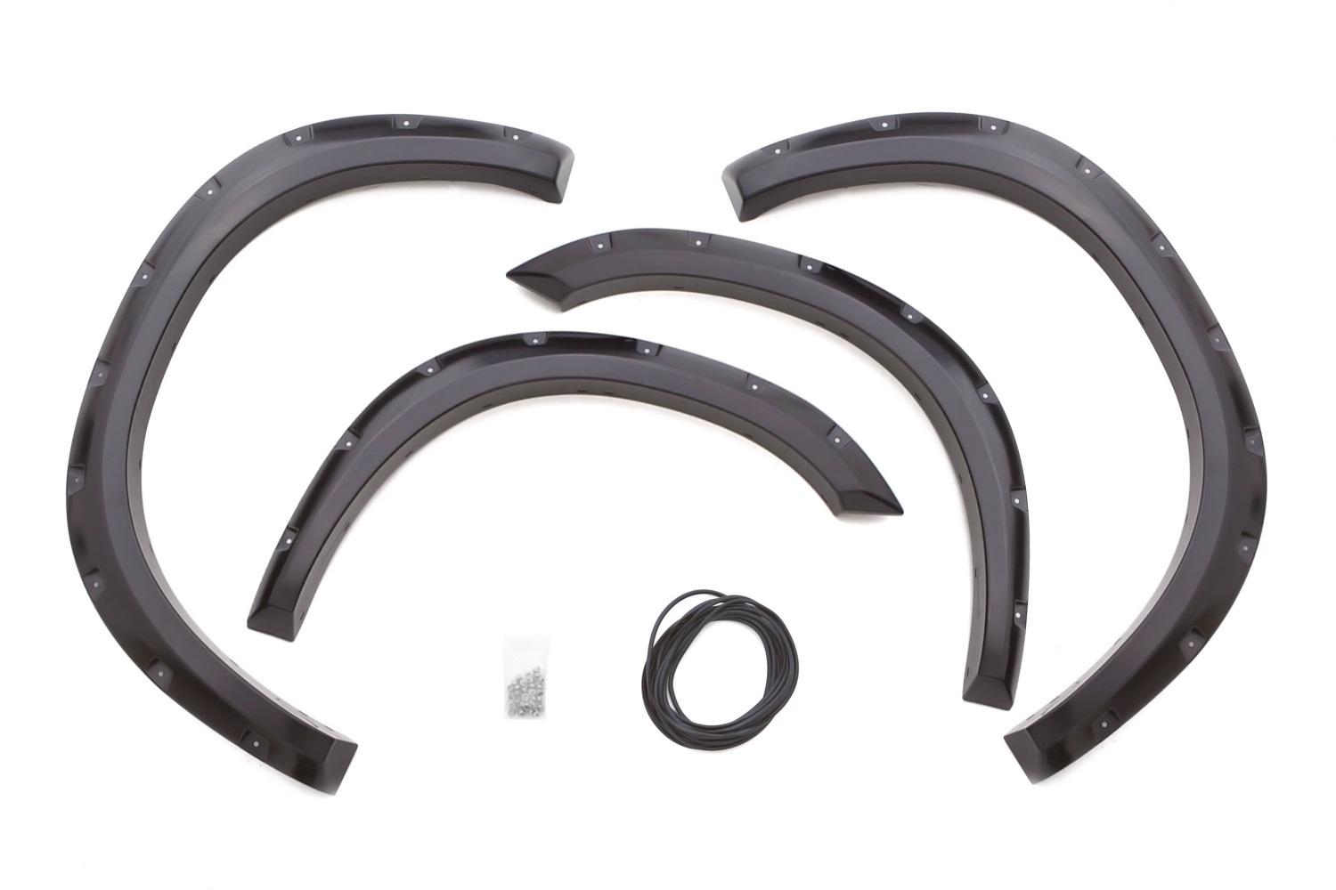 Lund Rivet Style Fender Flare Set - Front and Rear, Smooth, 4-Piece Set (2002-2009 Dodge Ram 1500, Dodge Ram 2500, Dodge Ram 3500) - RX203S