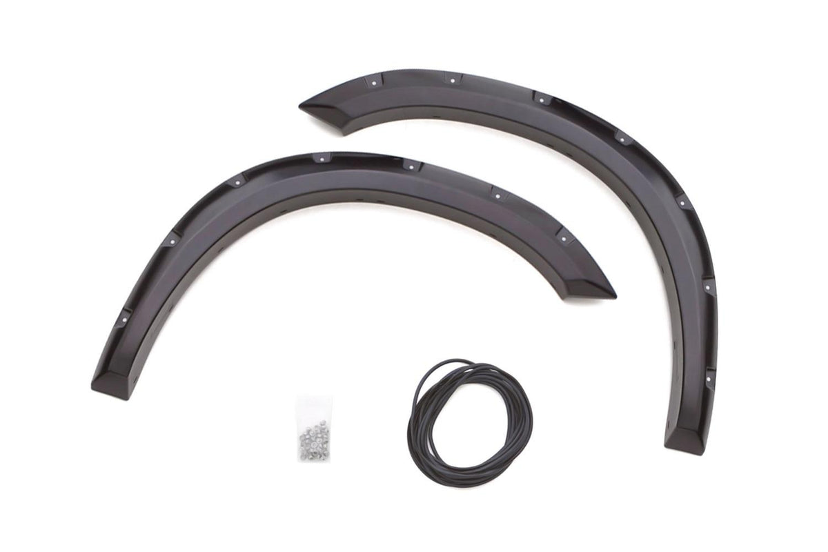 Lund Rivet Style Fender Flare Set - Front, Smooth, 2-Piece Set (2010-2018 Ram 2500, Ram 3500, 2500, 3500) - RX205SA