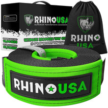 Rhino USA Rhino Usa Recovery Tow Strap 3Inx20Ft (Black) - G-TOWSTRAP