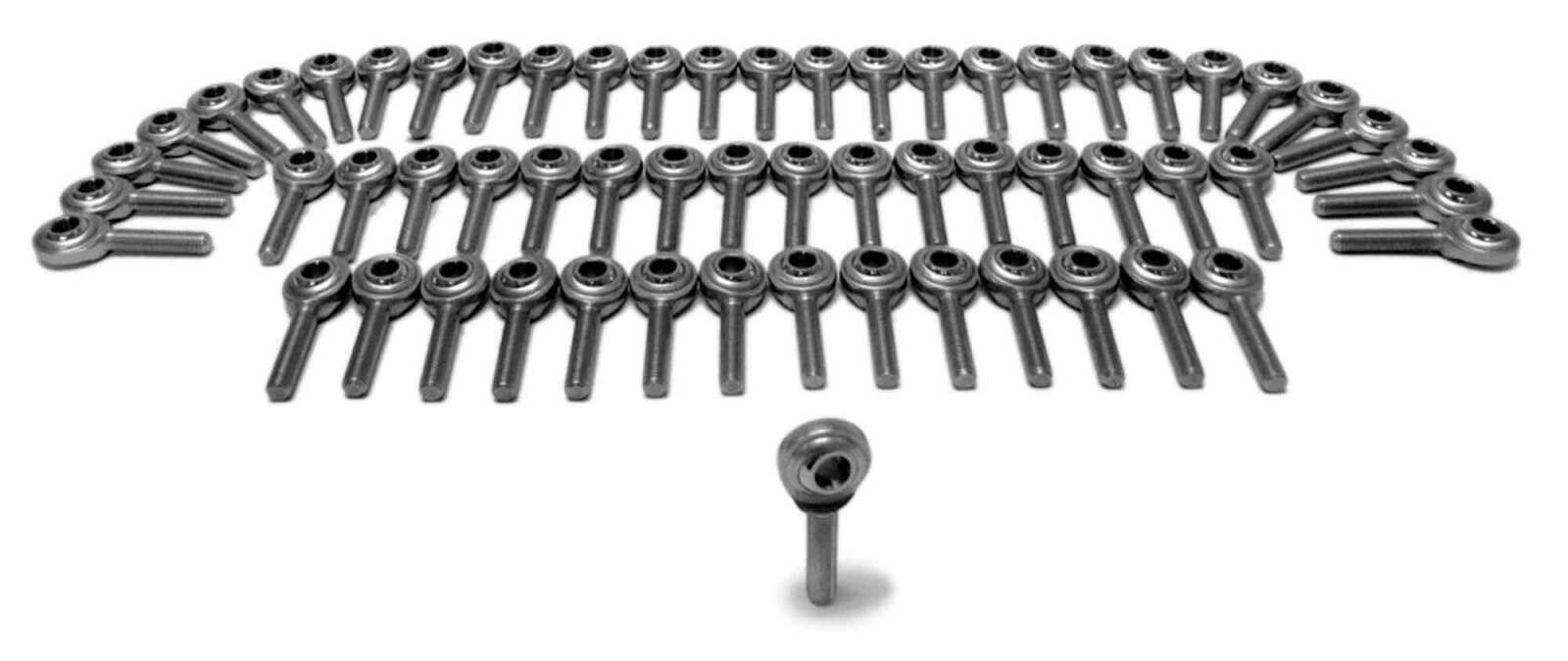 Steinjager Metric Male Rod Ends Steel Housing, PTFE Race M12 x 1.75 LH 60 Pack - J0015022