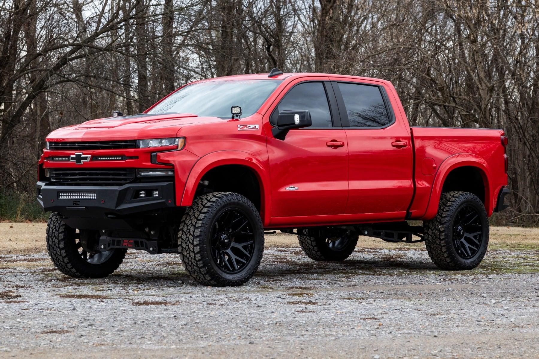 Rough Country Fender Flares Sport Chevy Silverado 1500 2WD/4WD (2019-2026) (2019-2026 Silverado 1500, Silverado 1500 LTD) - S-C12210