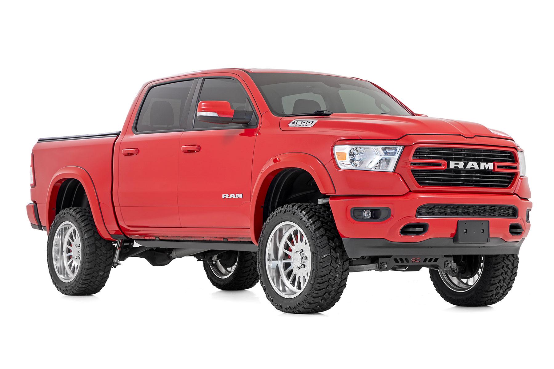Rough Country Fender Flares Sport PAF Silver Ram 1500 2WD/4WD (2019-2024) (2019-2024 1500) - S-D10914-PAF
