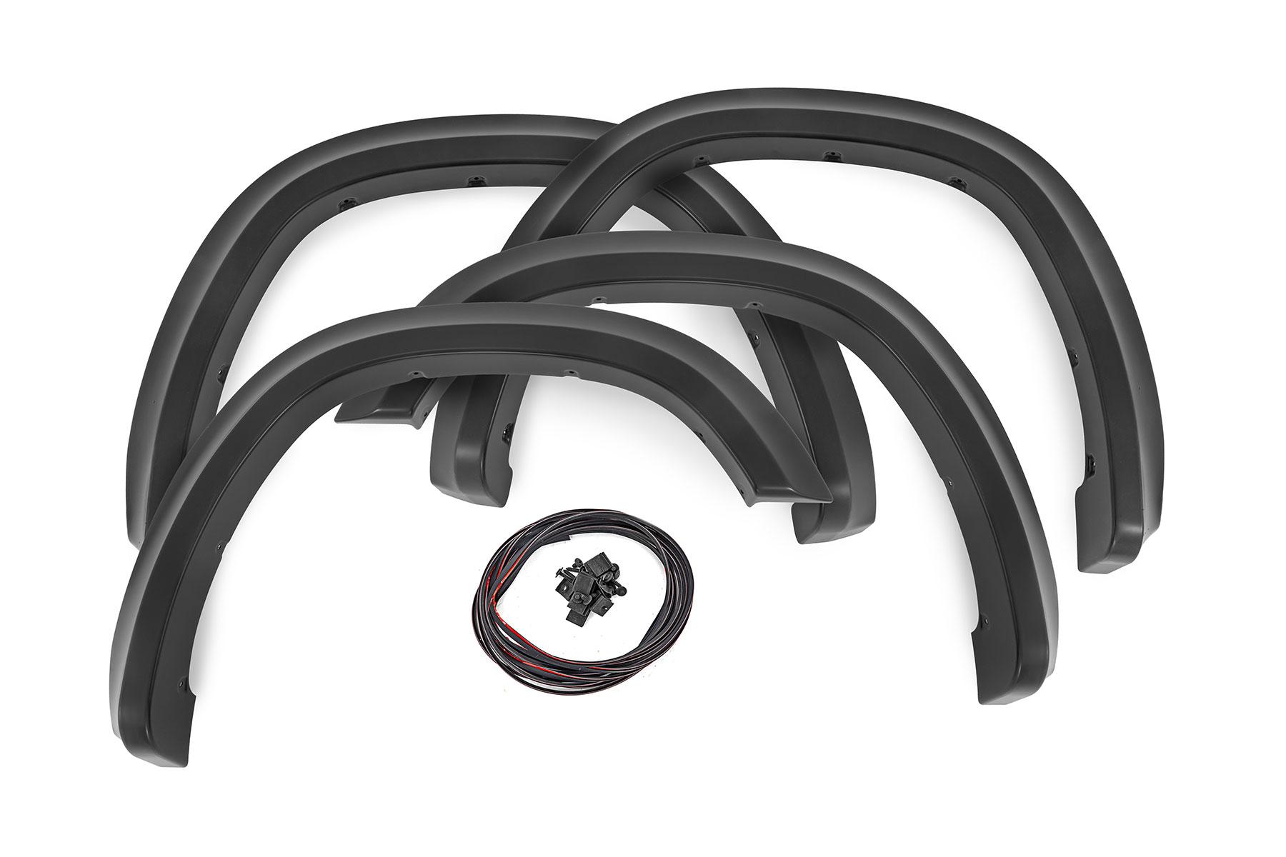 Rough Country Fender Flares Sport PFP Olive Green Ram 1500 2WD/4WD (2019-2024) (2019-2024 1500) - S-D10914-PFP