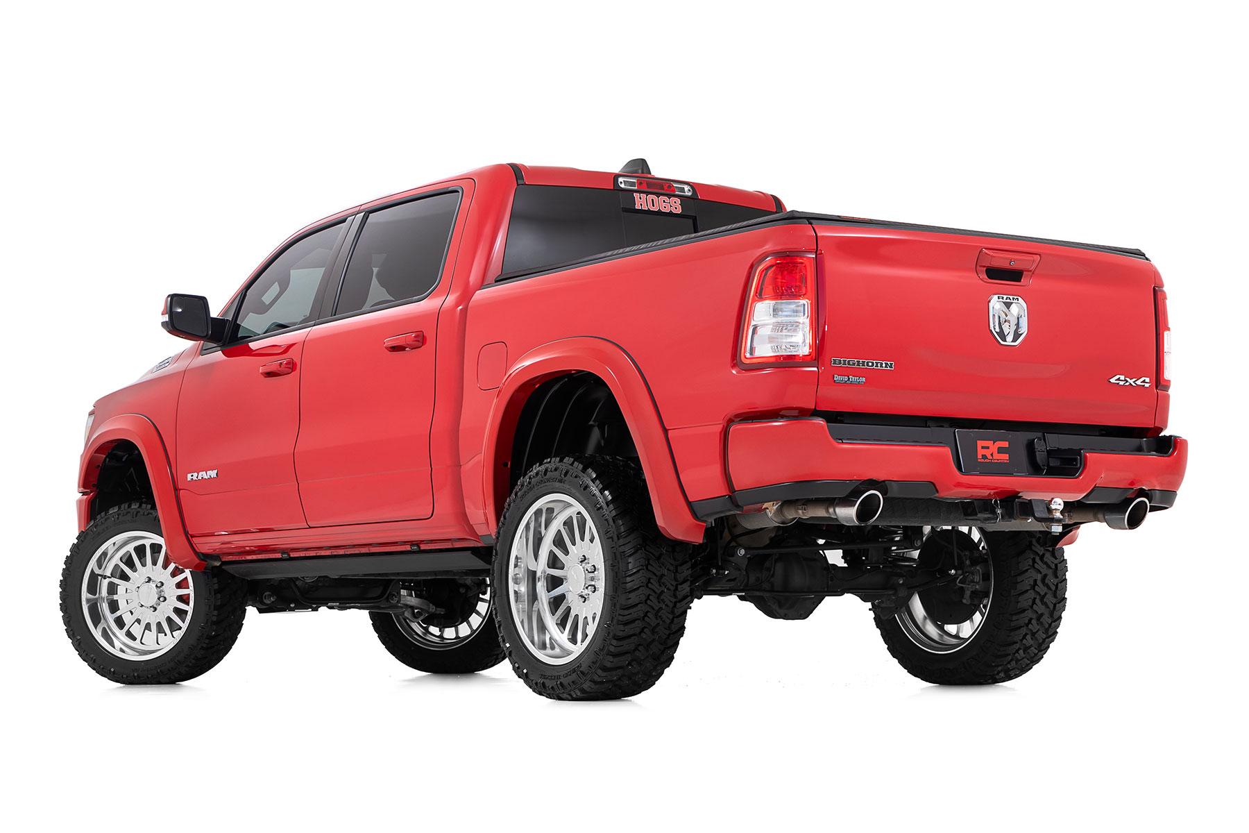Rough Country Fender Flares Sport PFP Olive Green Ram 1500 2WD/4WD (2019-2024) (2019-2024 1500) - S-D10914-PFP
