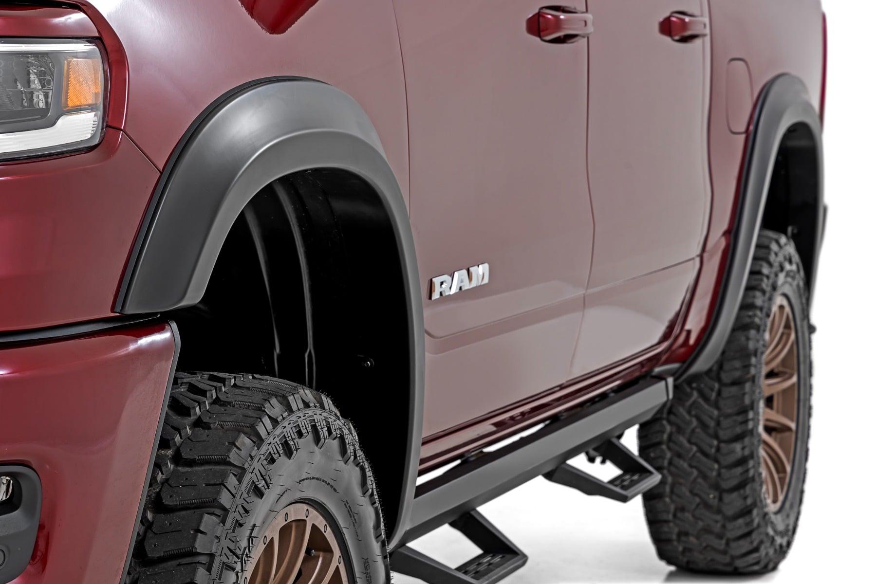 Rough Country Fender Flares Sport PR4 Flame Red Ram 1500 2WD/4WD (2025-2026) (2025-2026 1500) - S-D319205-PR4