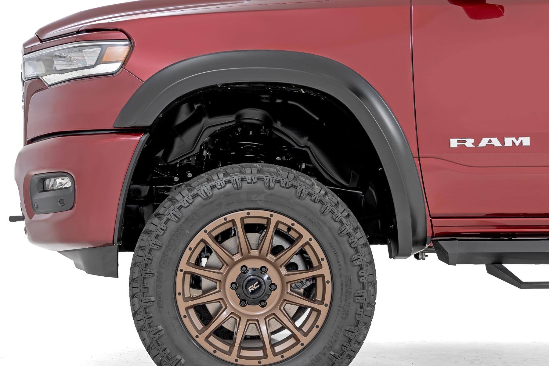 Rough Country Fender Flares Sport PSC Billet Silver Ram 1500 2WD/4WD (2025-2026) (2025-2026 1500) - S-D319205-PSC