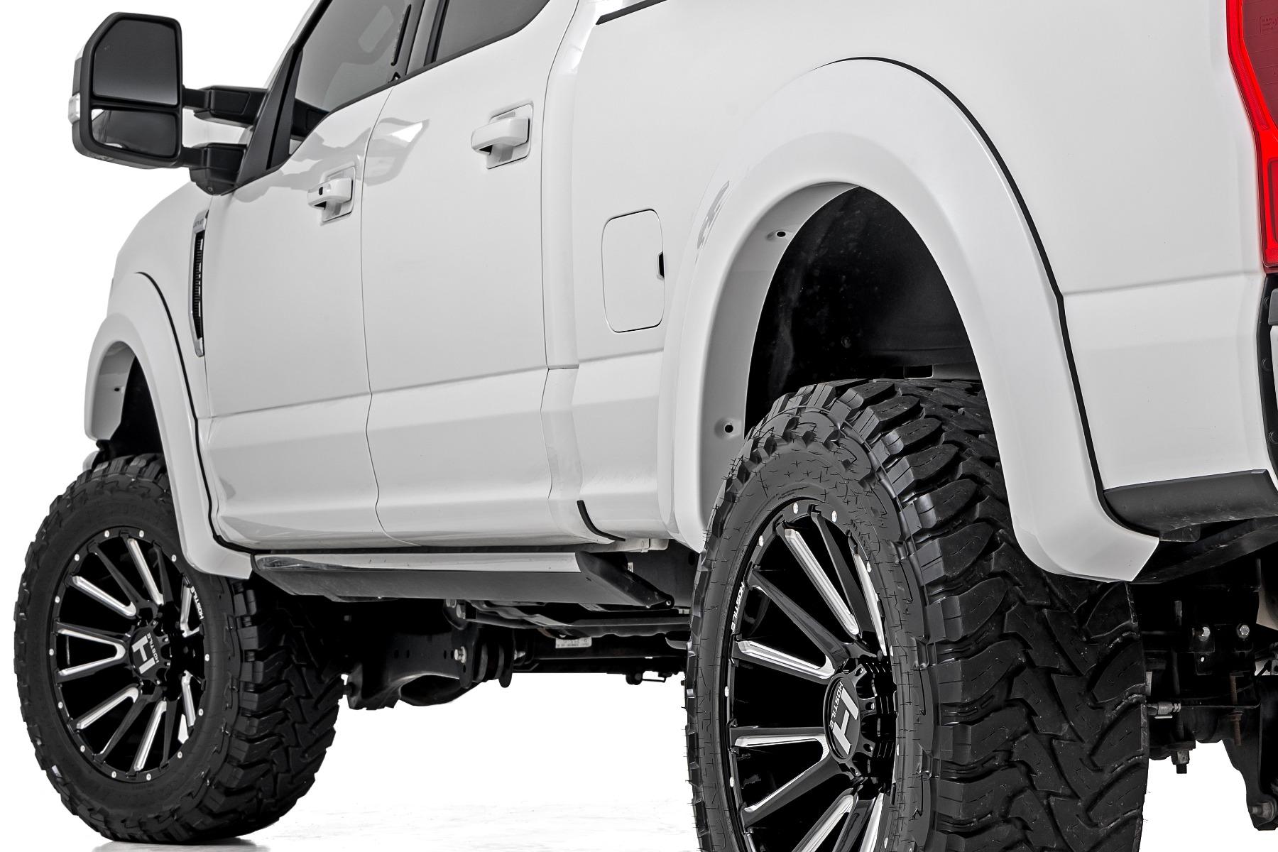 Rough Country Fender Flares Sport H7 Bronze Fire Ford F-250/F-350 Super Duty (17-22) (2017-2022 F-350 Super Duty, F-250 Super Duty) - S-F21112-H7