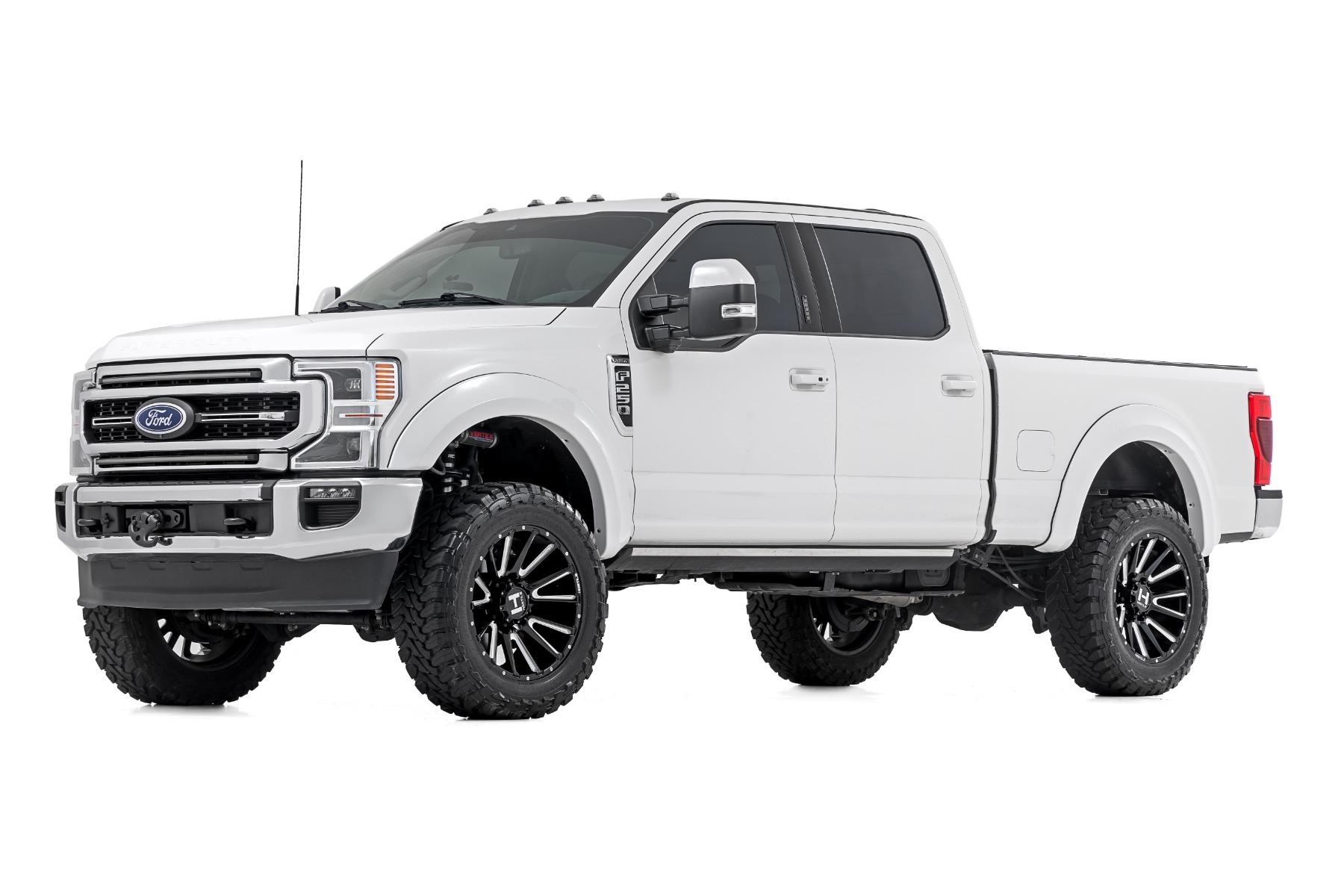 Rough Country Fender Flares Sport N1 Blue Jeans Ford F-250/F-350 Super Duty (17-22) (2017-2022 F-350 Super Duty, F-250 Super Duty) - S-F21112-N1