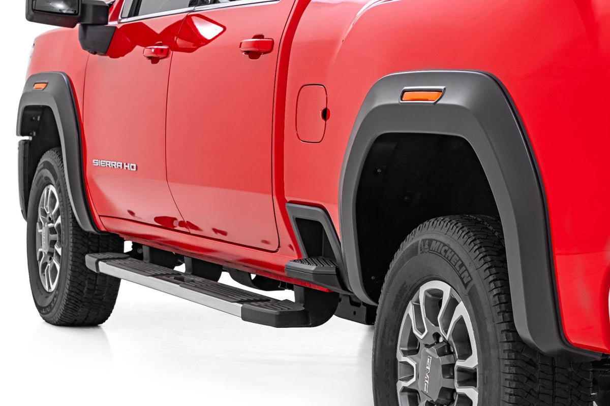 Rough Country Fender Flares Sport G6M Titanium Rush GMC Sierra 2500 HD/Sierra 3500 HD (20-26) (2020-2026 Sierra 3500 HD, Sierra 2500 HD) - S-G11912-G6M