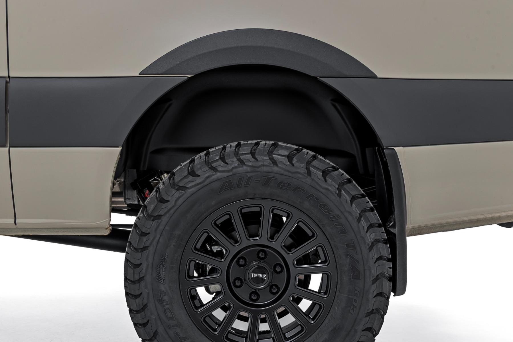 Rough Country Fender Flares Sport Mercedes-Benz Sprinter 3500 (19-22)/Sprinter 3500XD (19-25) (2019-2022 Sprinter 3500XD, Sprinter 3500, Sprinter 2500) - S-M19001
