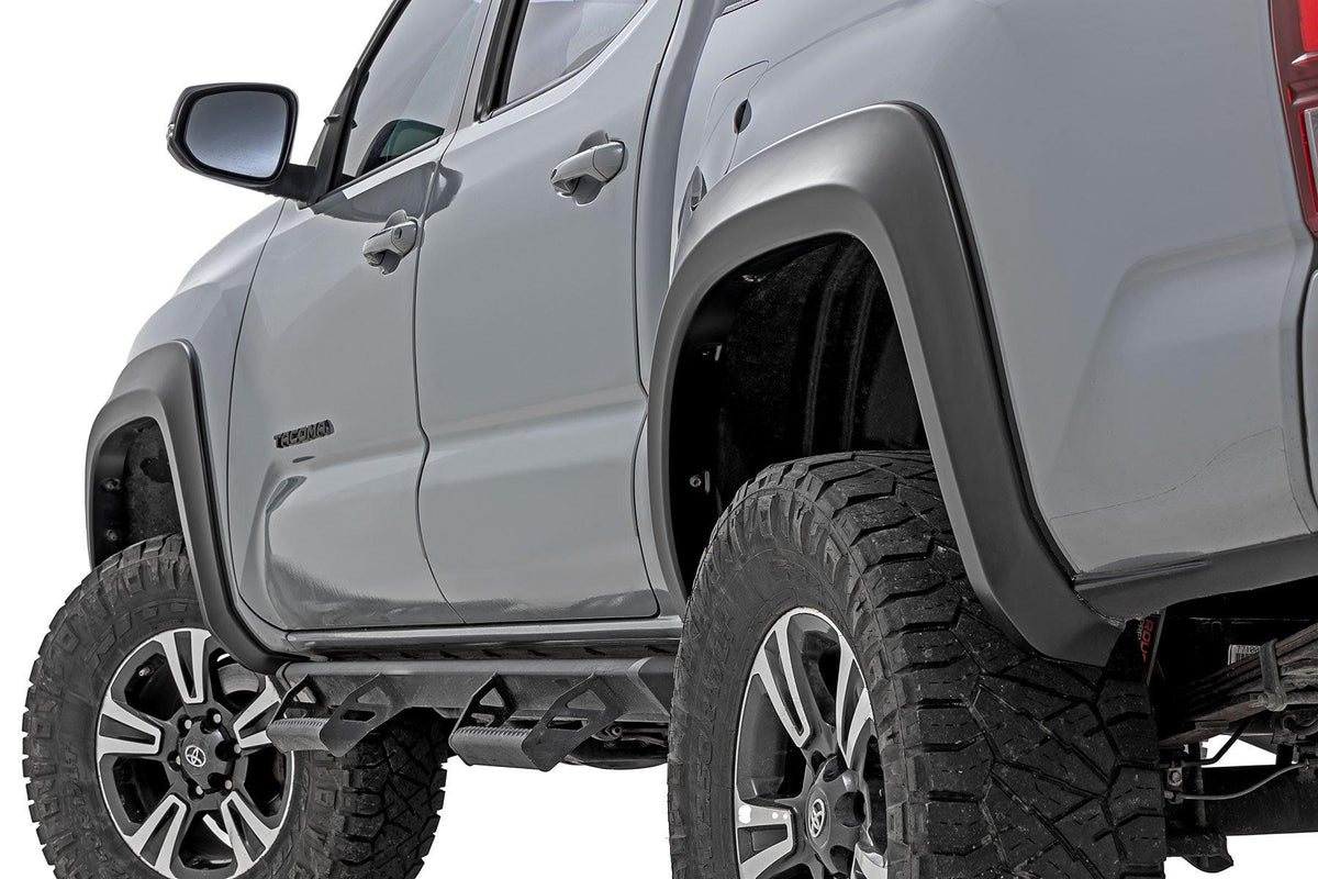 Rough Country Fender Flares Sport 8W7 Blue Crush Toyota Tacoma 2WD/4WD (2016-2023) (2016-2023 Tacoma) - S-T11621-8W7
