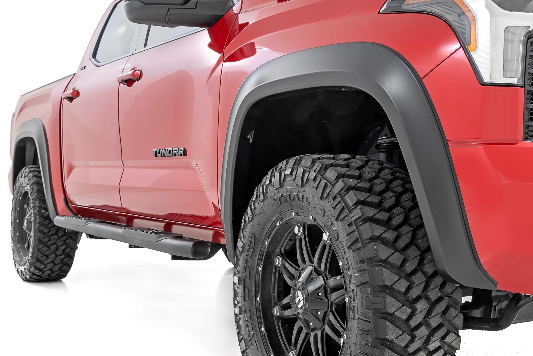 Rough Country Fender Flares Sport 3U5 Supersonic Red Toyota Tundra 2WD/4WD (22-26) (2022-2026 Tundra) - S-T42211-3U5