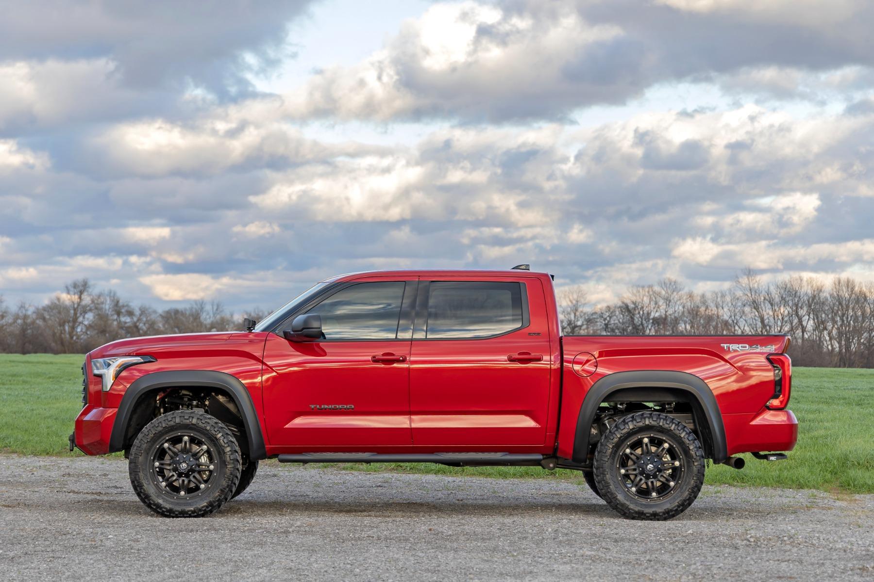 Rough Country Fender Flares Sport 3U5 Supersonic Red Toyota Tundra 2WD/4WD (22-26) (2022-2026 Tundra) - S-T42211-3U5