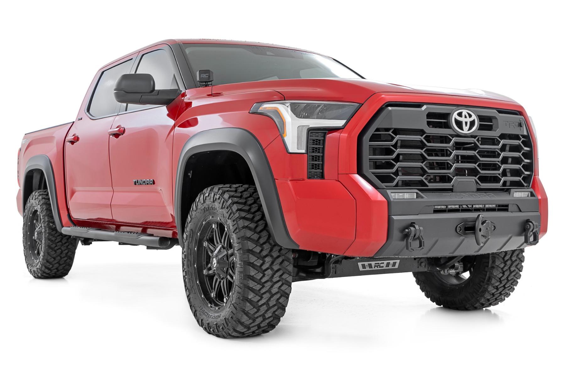 Rough Country Fender Flares Sport 6X3 Lunar Rock Toyota Tundra 2WD/4WD (2022-2026) (2022-2026 Tundra) - S-T42211-6X3