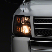 Raxiom Euro Headlights; Black Housing; Clear Lens (2007-2013 Silverado 1500) - S112706