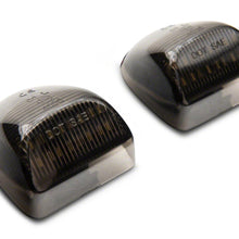 Raxiom Axial Series Led License Plate Lamps; Smoked (2001-2013 Silverado 1500, Sierra 1500) - S122507