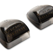 Raxiom Axial Series Led License Plate Lamps; Smoked (2001-2013 Silverado 1500, Sierra 1500) - S122507