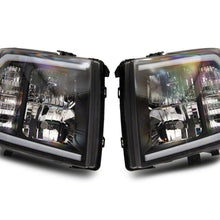 Raxiom Axial Series Headlights With Led Bar; Black Housing; Clear Lens (2007-2013 Silverado 1500) - S138003