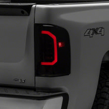 Raxiom Axial Series Led Tail Lights; Black Housing; Smoked Lens (2007-2014 Silverado 1500, Silverado 2500 HD, Silverado 3500 HD) - S150366